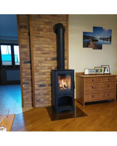 Poêle à bois moderne