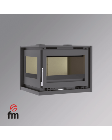 INSERT À BOIS 70 CM DE COIN SARAGOSSE - 17 KW