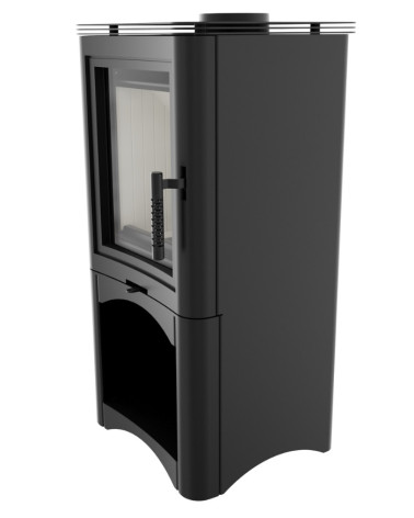 Poêle à bois moderne