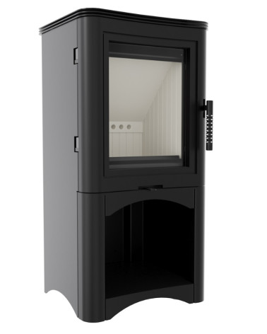 Poêle à bois moderne