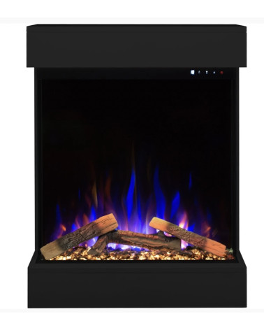 CHEMINÉE ÉLECTRIQUE MURALE DAVID NOIR - 750/1500W