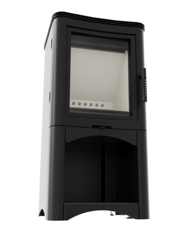 Poêle à bois moderne